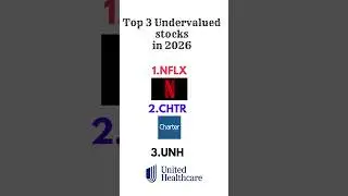 Top 3 Undervalued Stocks in 2026 #nflx #unh #chtr