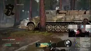 FaZe Scope reacts to my best WW2 sniping clip! 