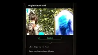 Origin mirror unlock mod Baldur's gate 3