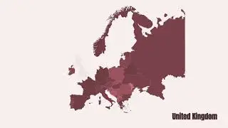 Europe | Assembling Europe by urban population percentage #europe #infographic #urbanpopulation