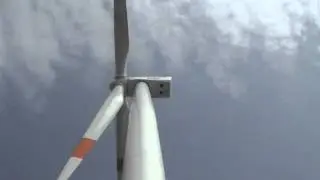 Wind turbine: emergency stop without mechanical brake