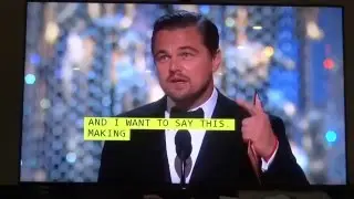 Breithaupt reacts to Leonardo DiCaprio winning the Oscar.