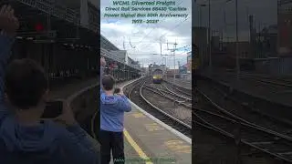 DRS 66430 &lsquo;Carlisle Power Signal Box 50th Anniversary&rsquo; Arrives into Newcastle Central Station