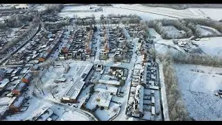 Bad Nieuweschans vanuit de lucht: Van herfst naar winter ❄️