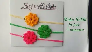 Crochet Beautiful New Rakhi Design || Rakhi kaise banaye || #tutorial 274