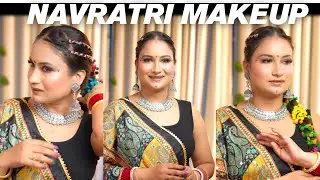 Long Lasting Navratri Makeup | TRADITIONAL NAVRATRI MAKEUP | New Makeup Tutorial 2025|Simran Secrets