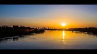 Siekierkowski Bridge Sunset Timelapse Full HD
