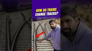 How do trains change tracks? #ismartshiva #traintrack #shortsfeed #shortsvideo