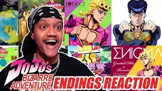JOJO HAS THE MOST ICONIC ENDINGS! JOJO's BIZARRE ADVENTURE Endings (1-10) BLIND REACTION