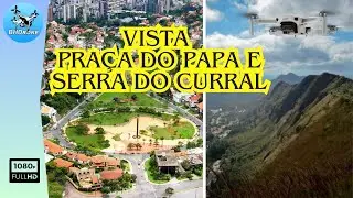 Vista para a Serra do Curral e Pra&ccedil;a do Papa em BH/MG.