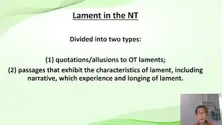 Academic Presentation 2026: An introduction to biblical lament