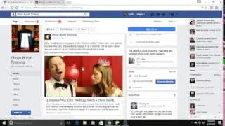 How to create a basic Facebook ad for the photo booth business.
