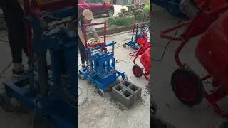 Mixer press brick making machine interlocking brick