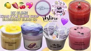 SLIME PACKAGE #35: Kean Kyle Slime Shop, RK Slime & BluBerry Slime Co | 100% HONEST REVIEW
