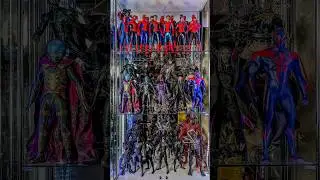 Hot Toys collection Display making  Spider-Verse #hottoys #marvel #spiderman