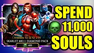 MK Mobile: Skarlet MK11 Diamond Pack Huge Opening | I Spend 11,000 Souls For MK11 Diamond Characters