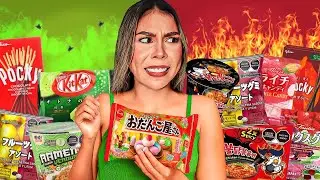 PROBANDO DULCES MÁS PICANTES Y ASQUEROSOS DE JAPON🤯