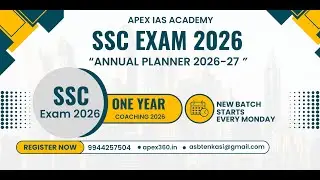 Apex Competitive Exam Prep | SSC Exam Planner 2026
