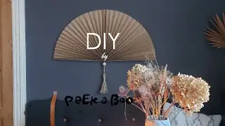 DIY - See how to make a giant wall paper fan by Peekaboodesign.dk