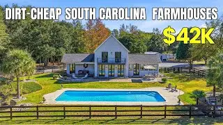 5 DIRT-CHEAP SOUTH CAROLINA FARMHOUSES With LAND | Hidden Gems Starting at $42K!