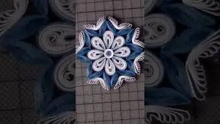 Quilling Snowflakes #quilling #diycrafts #quillingart #filigrana #papercraft #christmasdecor #shorts