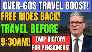 Over-60s Celebrate as Free Bus Travel Before 9:30am Is Reinstated