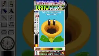 Рисуем говорящий цветок! 1-МИНУТНЫЙ урок рисования! (Mario Wonder) #шорты