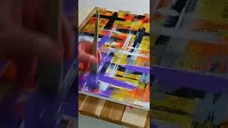 Bringing Contrast to Life / Using the Beautiful Color Purple / Abstract Painting Techniques