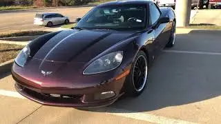 C6 Corvette Wrapped in 3m Black Rose!