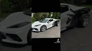 Rebuilding a wrecked 2021 corvette #copart #autoauction #salvageyard
