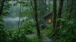 Heavy Rain Therapy 🌲 Natural Forest Sounds for Sleep, Anxiety Relief & Focus