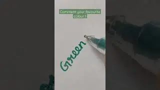 Green glitter pen #shorts #green #glitterpen #favourite
