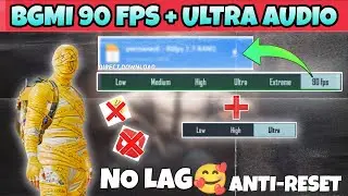 FINALLY NO LAG 90FPS + ULTRA AUDIO🔊CONFIG FOR BGMI 1.7 UPDATE 🔥NEW SMOOTH CONFIG FOR BGMI.