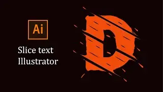 Slice Text Effect Illustrator||Adobe Illustrator