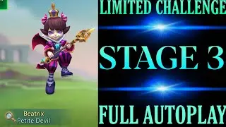Lords mobile Limited Challenge trick vs trick stage 3 fully auto | Petite Devil stage 3 fully auto