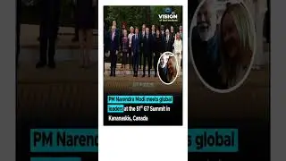 PM Narendra Modi meets global leaders at the 51st G7 Summit in Kananaskis, Canada #breakingnews