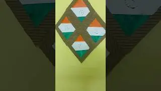 Making cardboard flag colour hanging