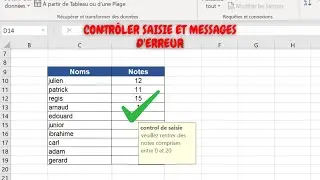 Validation Données Excel : Contrôler Saisie et Messages d'Erreur