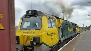 Freightliner 70015 clags out of Eastleigh