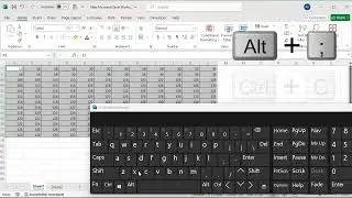 Shortcut to copy only visible cells in excel