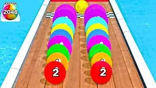 2048 Balls Run Challenge Game - Ball Run 2048 Color Race ! All Levels Gameplay (66-73) android, ios