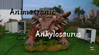 Interactive animatronic ankylosaur#dinosaur #ankylosaurus #factory #animatronic #highendproducts