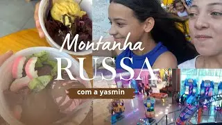 Fomos na montanha russa mais alta do shopping...