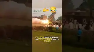 Fearless Pakistanis 🫴😂 Chill Next to Missile Launchers | Unbelievable Bravery! #shortsvideo #shorts