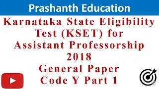 Kset preparation | Teaching aptitude General Paper Code Y solved 2018 question paper Solution Part 1