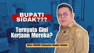 SIDAK?? Bupati Riza Herdavid insfeksi mendadak ke dinas Badan Keuangan daerah Bangka Selatan