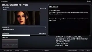 Skyrim Mod PS4/PS5: KNOWN GOKUAL ACCOUNTS - THE AUTHOR WHO DELETED 200 MODS