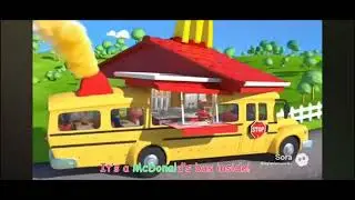 Cocomelon school bus turn into a cocomelon McDonald's school bus 🍔🍟