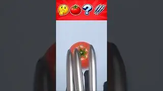 Food Quiz: Guess How? Tomato Slice Magic 🍅 | Visual Perception Test #shorts