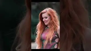 London Fashion Week Model Inga Catwalk wearing Blue dress part 4
